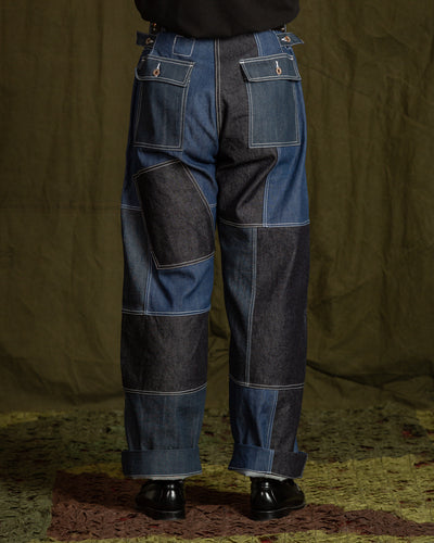 W'Menswear Unisex Freedom Flight Trouser - Denim - Standard & Strange