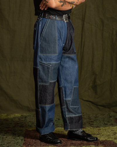 W'Menswear Unisex Freedom Flight Trouser - Denim - Standard & Strange