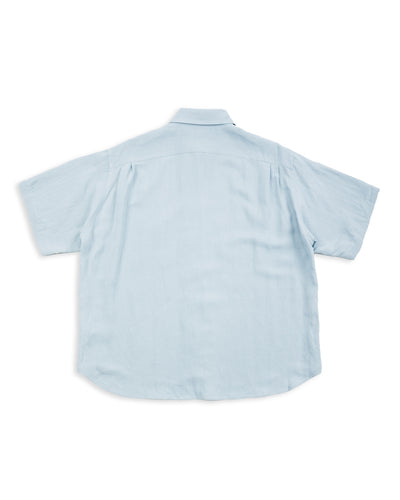 Gorsch Bamboo Linen Double Short Sleeve Shirt - Baby Blue - Standard & Strange