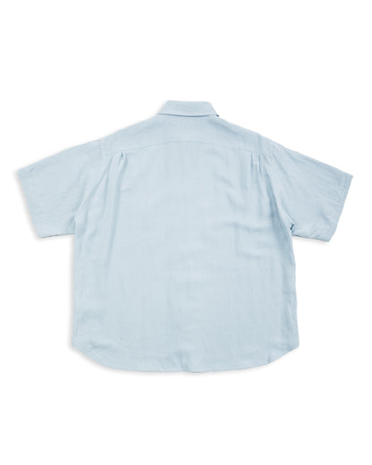 Gorsch Bamboo Linen Double Short Sleeve Shirt - Baby Blue - Standard & Strange