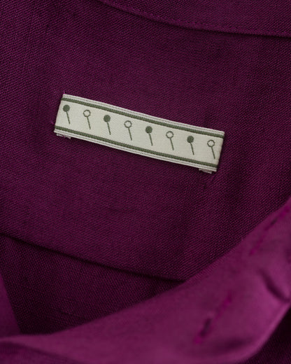 Gorsch Bamboo Linen Double Short Sleeve Shirt - Purple - Standard & Strange