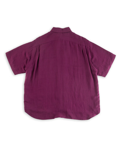 Gorsch Bamboo Linen Double Short Sleeve Shirt - Purple - Standard & Strange