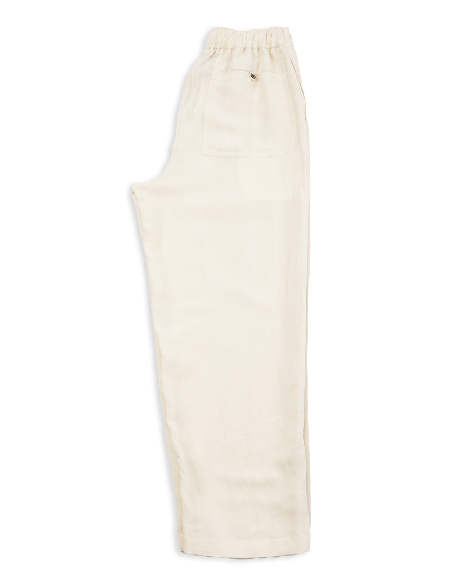 Gorsch Bamboo Linen Easy Trousers - Beige - Standard & Strange