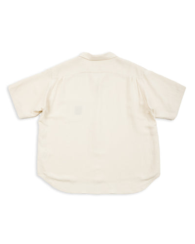 Gorsch Bamboo Linen Italian Collar Short Sleeve Shirt - Beige - Standard & Strange