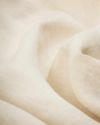 Gorsch Bamboo Linen Open Collar Short Sleeve Shirt - Beige - Standard & Strange