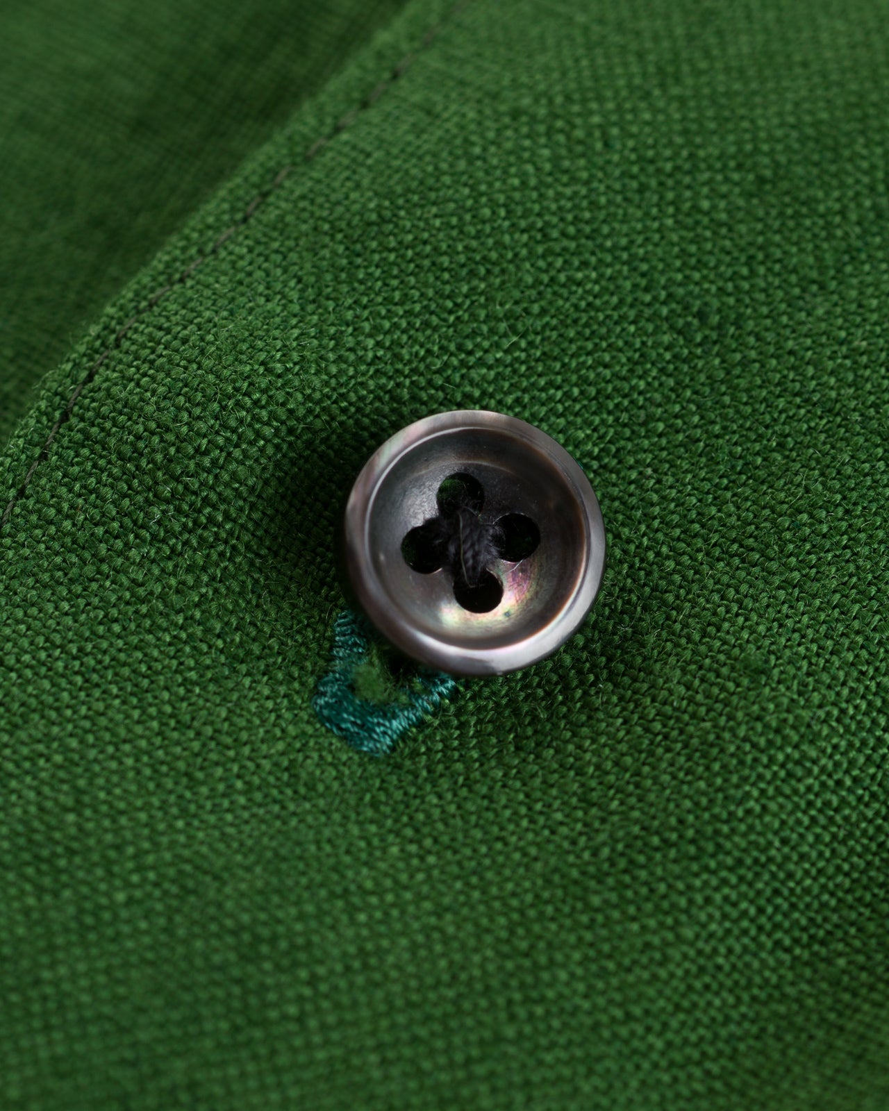 Gorsch Belgian Linen Collar Shirt - Green - Standard & Strange