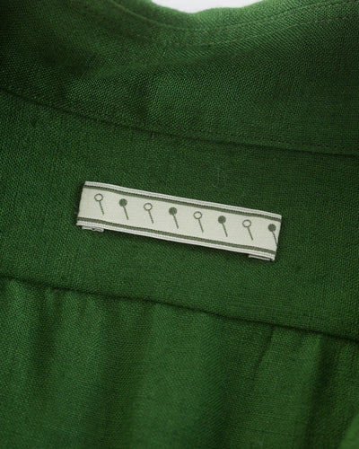 Gorsch Belgian Linen Collar Shirt - Green - Standard & Strange