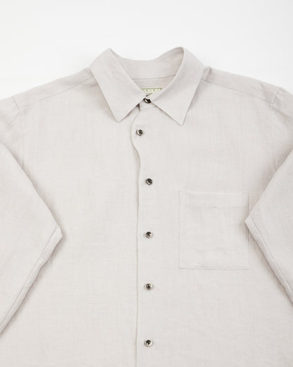 Gorsch Belgian Linen Collar Shirt - Light Grey - Standard & Strange
