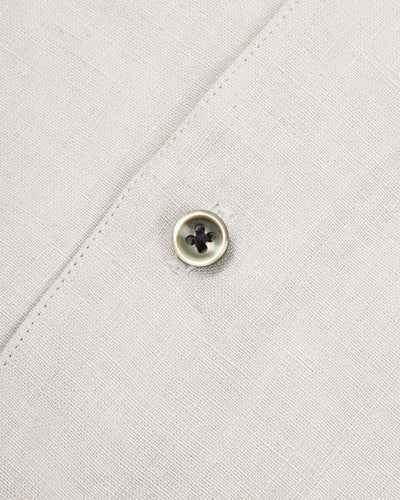 Gorsch Belgian Linen Collar Shirt - Light Grey - Standard & Strange