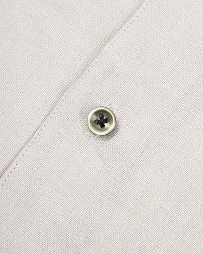 Gorsch Belgian Linen Collar Shirt - Light Grey - Standard & Strange