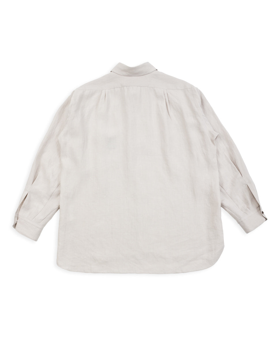 Belgian Linen Collar Shirt - Light Grey – Standard & Strange