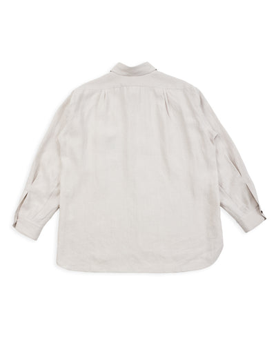 Gorsch Belgian Linen Collar Shirt - Light Grey - Standard & Strange