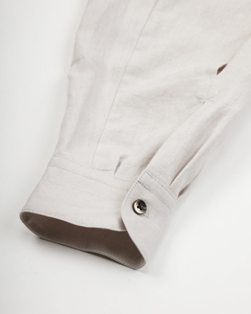 Belgian Linen Collar Shirt - Light Grey – Standard & Strange
