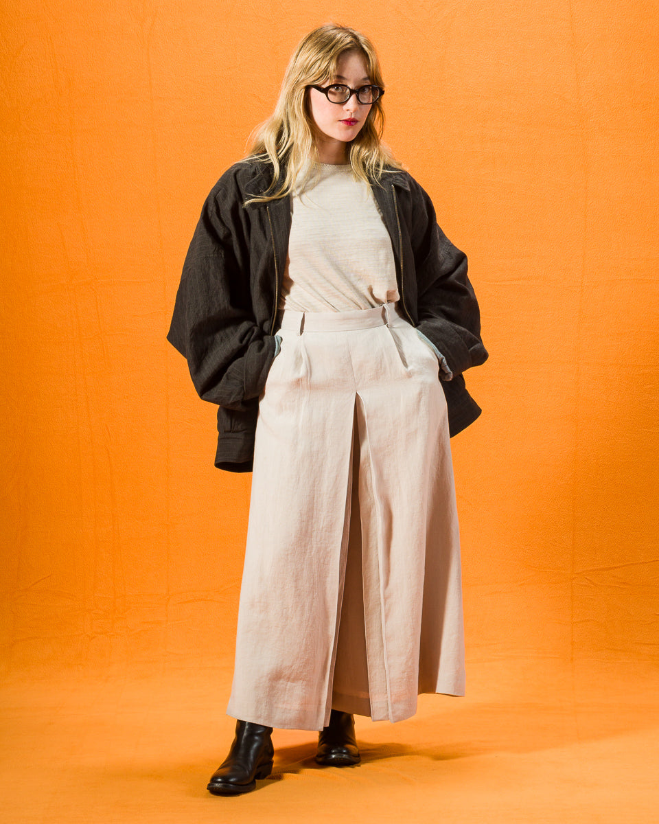 Gorsch Belgian Linen Culotte - Light Grey - Standard & Strange