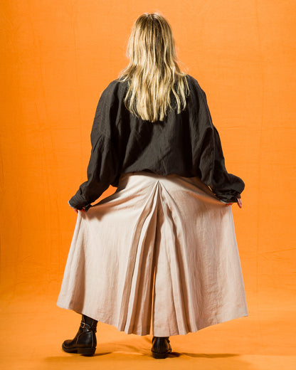 Gorsch Belgian Linen Culotte - Light Grey - Standard & Strange