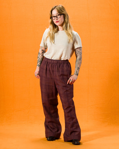 Gorsch Bell Bottom Easy Trousers - Brown - Standard & Strange