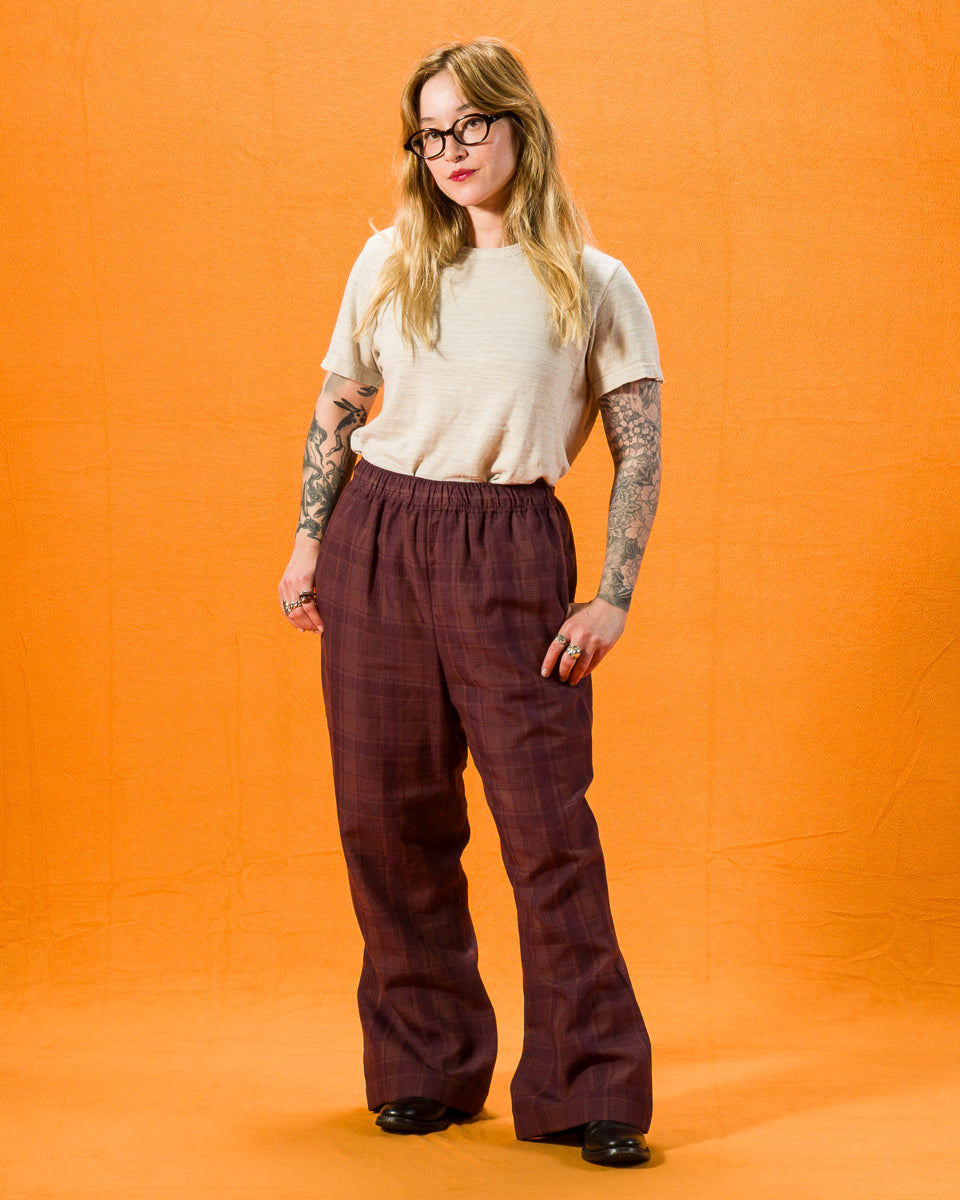 Gorsch Bell Bottom Easy Trousers - Brown - Standard & Strange