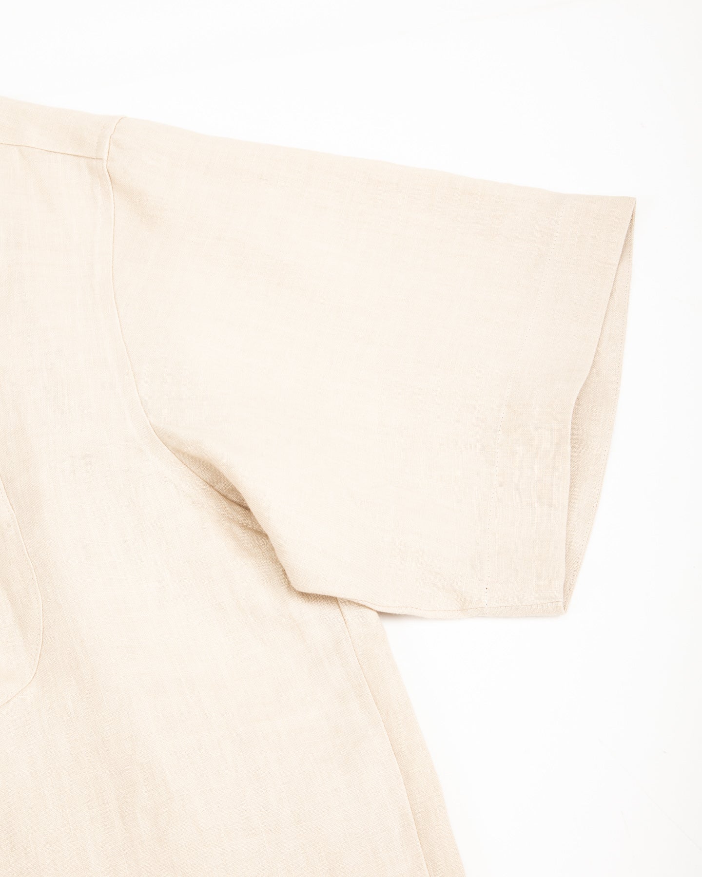 Gorsch Capri Short Sleeve Pullover Shirt - Beige Linen - Standard & Strange