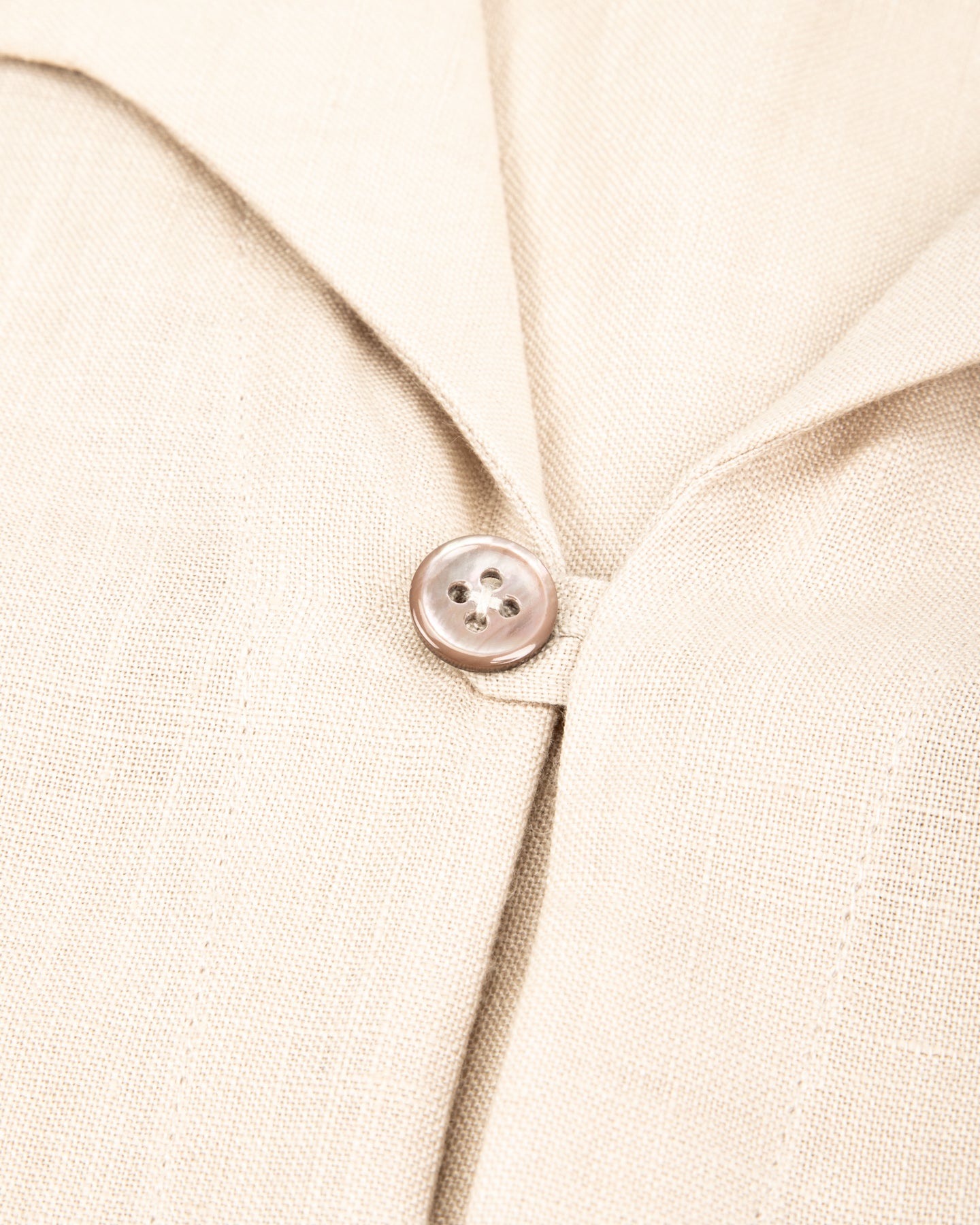 Gorsch Capri Short Sleeve Pullover Shirt - Beige Linen - Standard & Strange