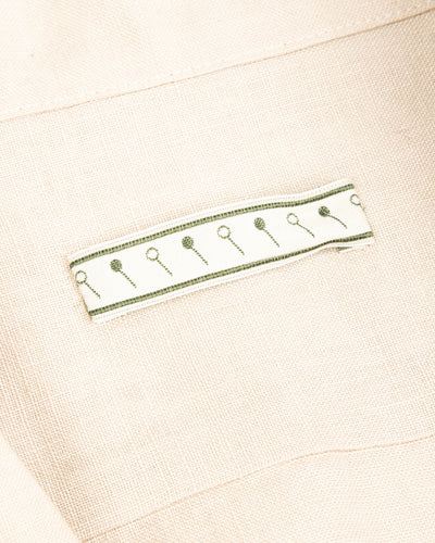Gorsch Capri Short Sleeve Pullover Shirt - Beige Linen - Standard & Strange