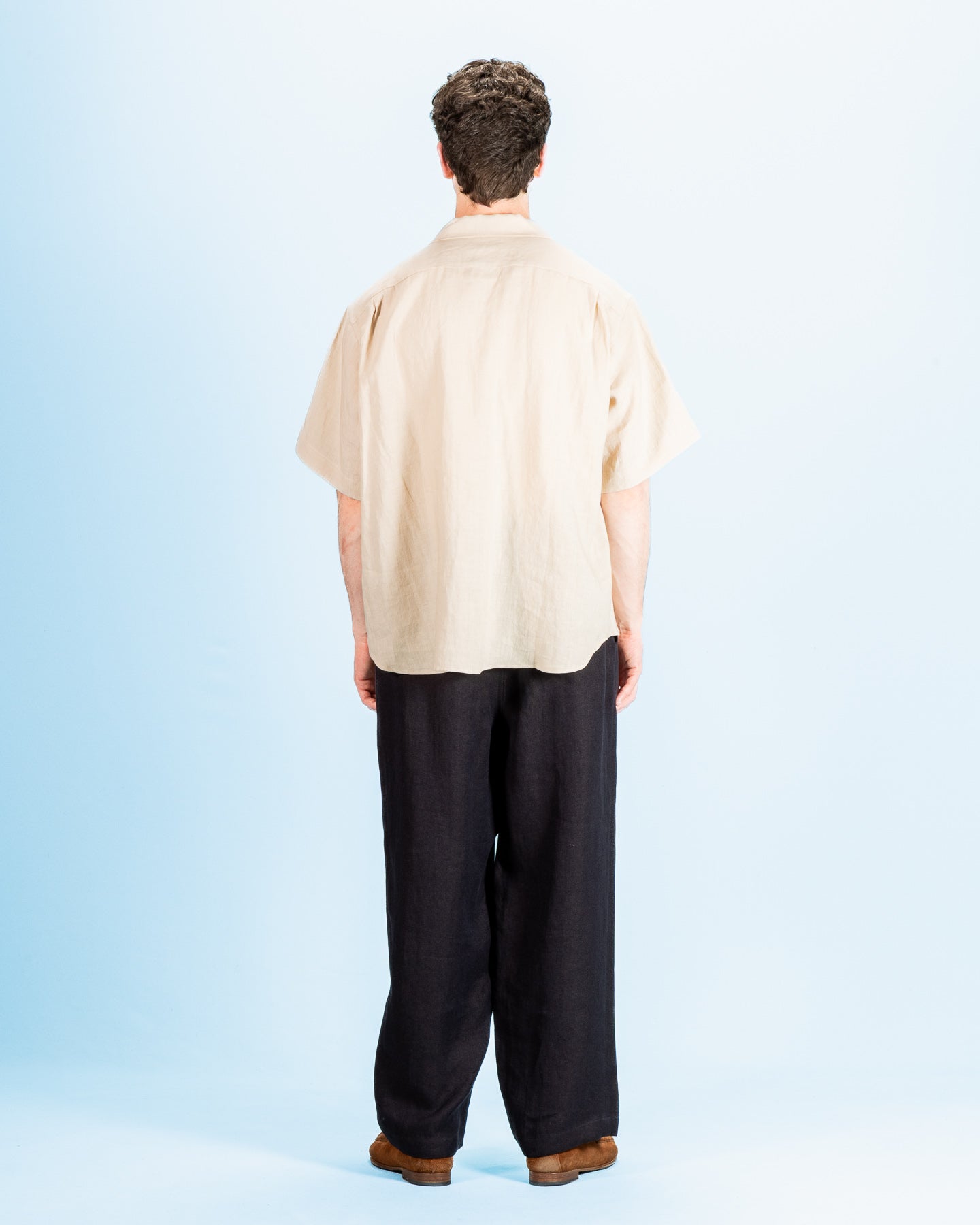 Gorsch Capri Short Sleeve Pullover Shirt - Beige Linen - Standard & Strange