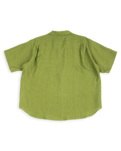 Gorsch Capri Short Sleeve Pullover Shirt - Olive Green Linen - Standard & Strange
