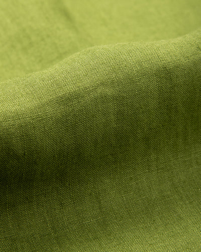 Gorsch Capri Short Sleeve Pullover Shirt - Olive Green Linen - Standard & Strange