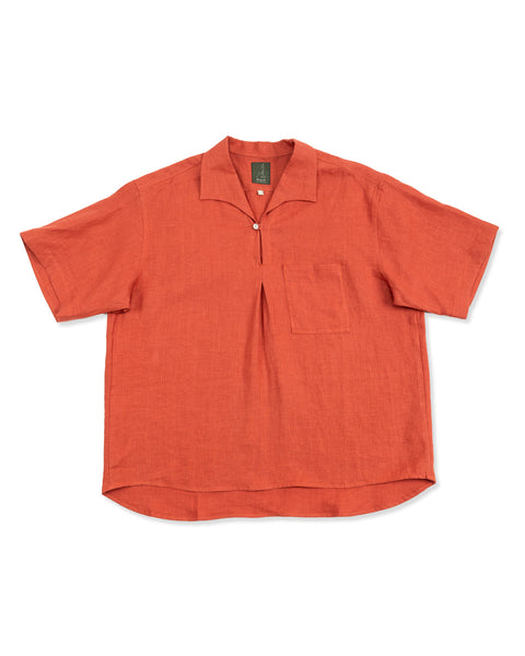トップス gorsch open collar short sleeve shirts Gorsch Capri Short Sleeve Shirt - Raspberry – Standard & Strange