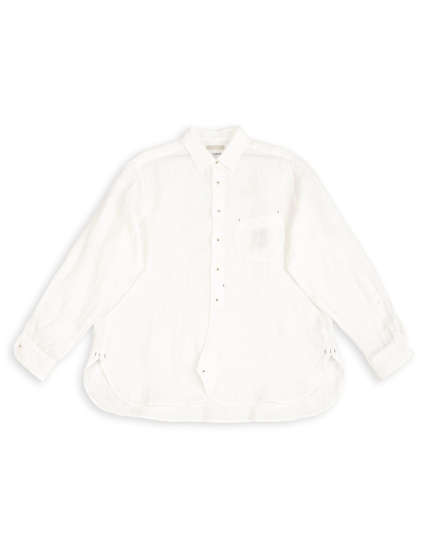 Gorsch Collar Shirt - Off White French Linen - Standard & Strange