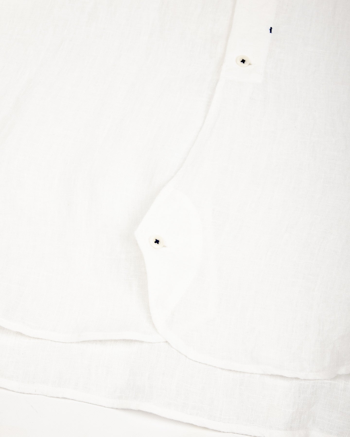 Gorsch Collar Shirt - Off White French Linen - Standard & Strange