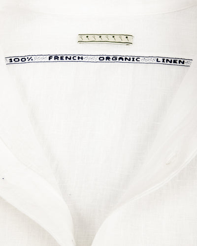 Gorsch Collar Shirt - Off White French Linen - Standard & Strange