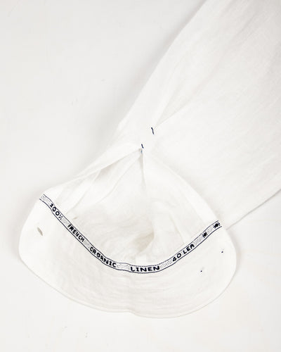 Gorsch Collar Shirt - Off White French Linen - Standard & Strange