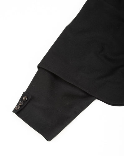 Gorsch Flannel Wool Cape Coat - Black - Standard & Strange