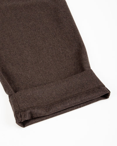 Gorsch Flannel Wool Easy Trousers - Brown - Standard & Strange