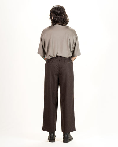 Gorsch Flannel Wool Easy Trousers - Brown - Standard & Strange