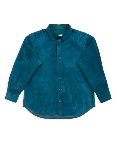 Gorsch Lamb Leather Shirt Jacket - Verdigris - Standard & Strange