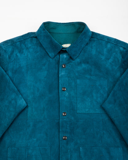 Gorsch Lamb Leather Shirt Jacket - Verdigris - Standard & Strange