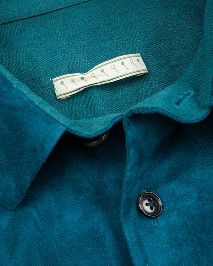 Gorsch Lamb Leather Shirt Jacket - Verdigris - Standard & Strange