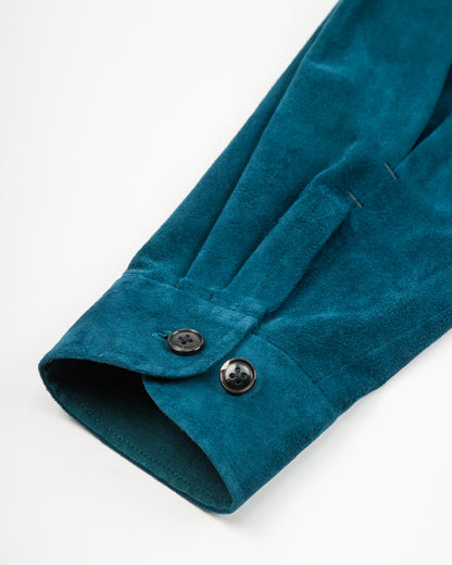 Gorsch Lamb Leather Shirt Jacket - Verdigris - Standard & Strange