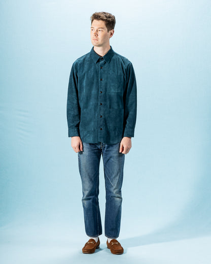 Gorsch Lamb Leather Shirt Jacket - Verdigris - Standard & Strange