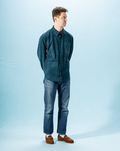 Gorsch Lamb Leather Shirt Jacket - Verdigris - Standard & Strange