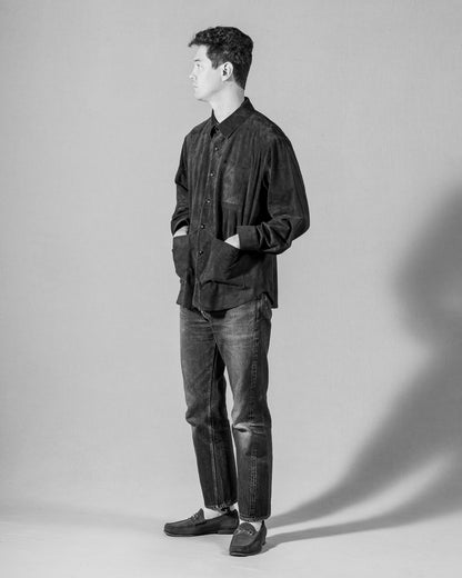 Gorsch Lamb Leather Shirt Jacket - Verdigris - Standard & Strange