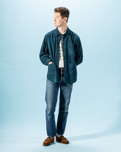 Gorsch Lamb Leather Shirt Jacket - Verdigris - Standard & Strange