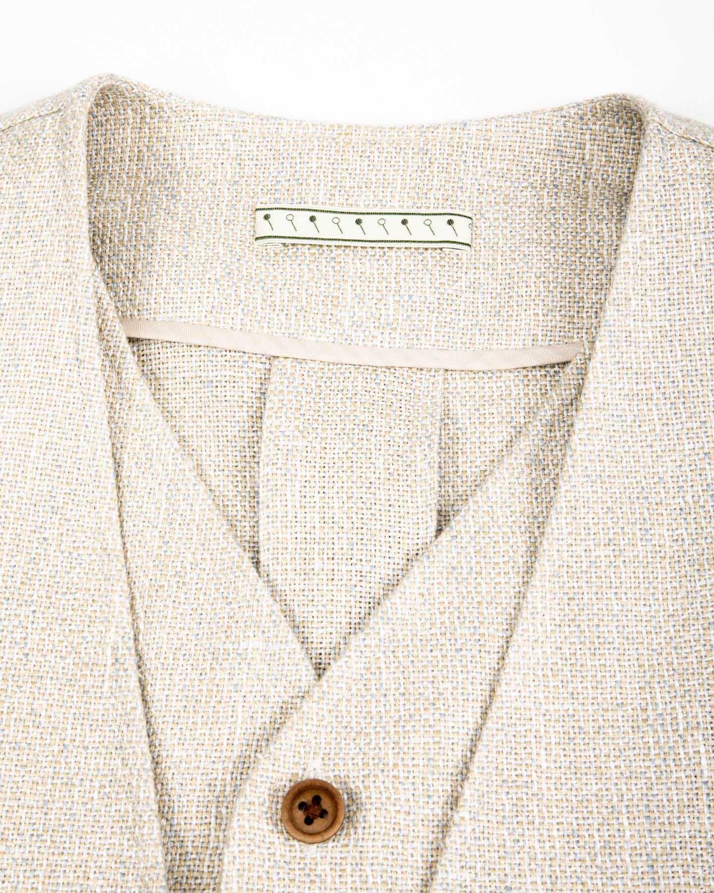 Layered Front Jacket - Ivory Linen Tweed – Standard & Strange