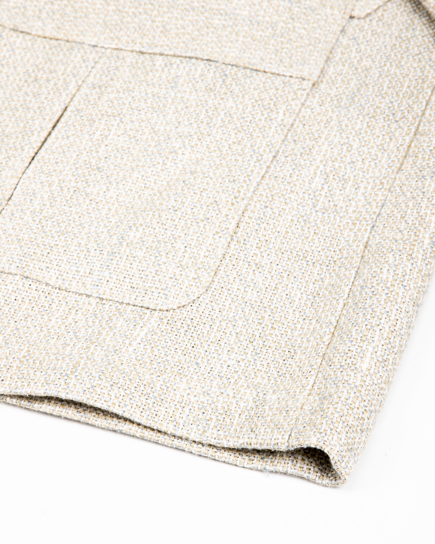 Gorsch Layered Front Jacket - Ivory Linen Tweed - Standard & Strange