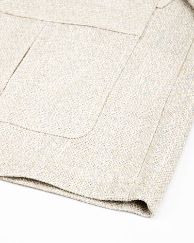 Gorsch Layered Front Jacket - Ivory Linen Tweed - Standard & Strange