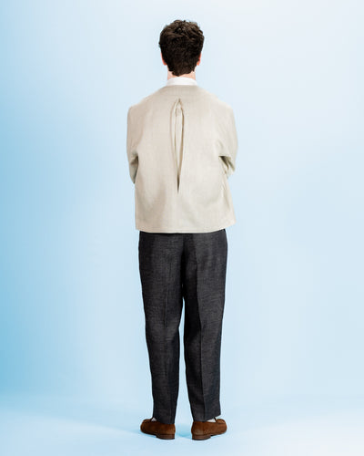 Gorsch Layered Front Jacket - Ivory Linen Tweed - Standard & Strange