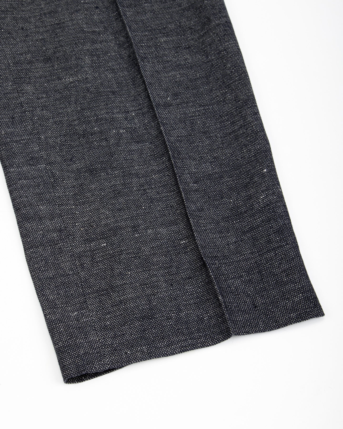 Gorsch Linen 2 Tuck Trousers - Navy/Grey - Standard & Strange