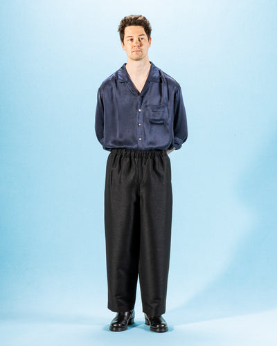 Gorsch One Size Wool Hemp Easy Trousers - Black - Standard & Strange