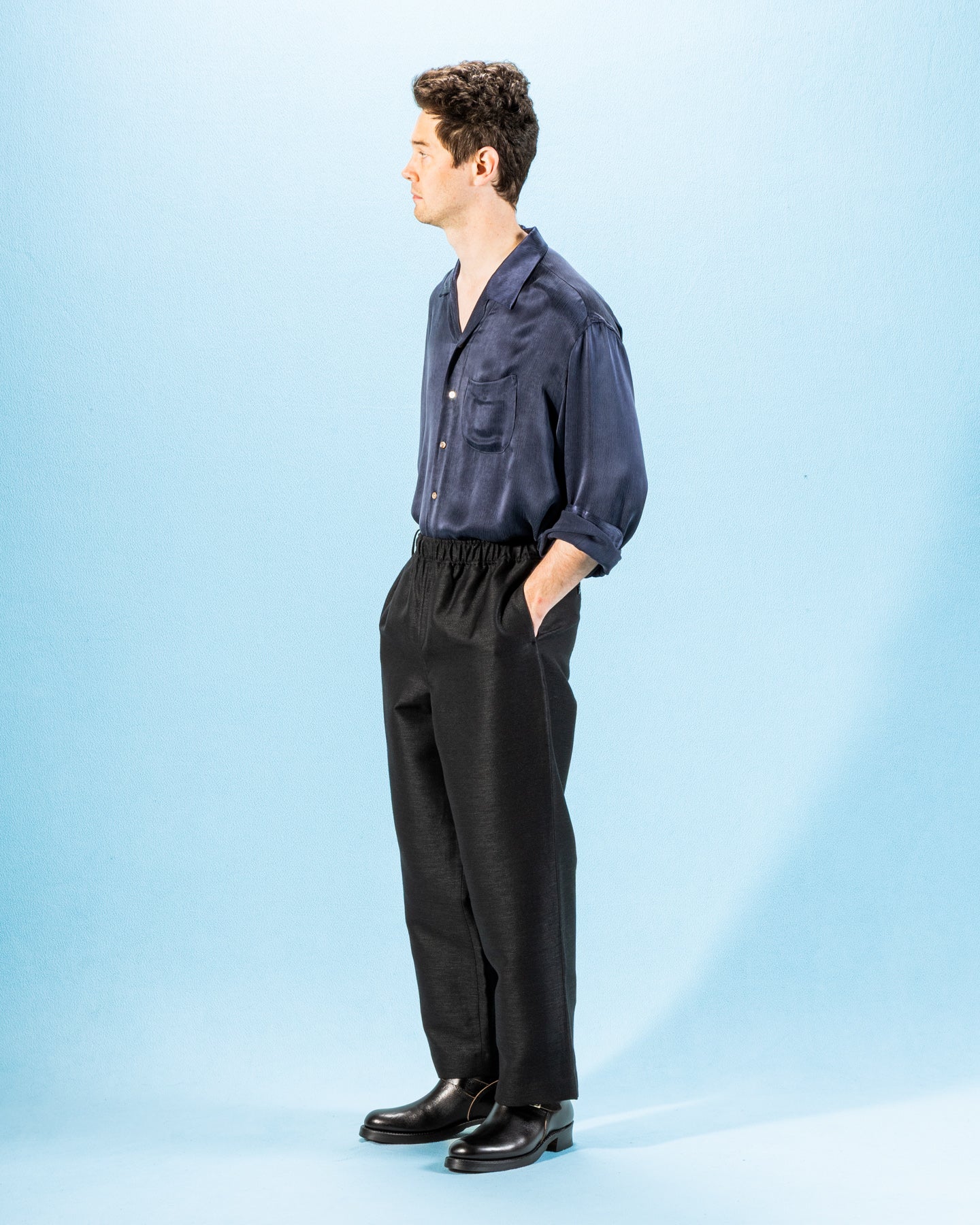 One Size Wool Hemp Easy Trousers - Black – Standard & Strange